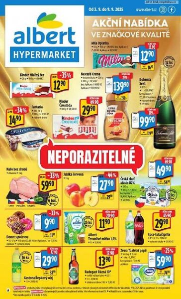 Leták Albert hypermarket (3. 9. - 9. 9. 2025) - strana 1 z 49