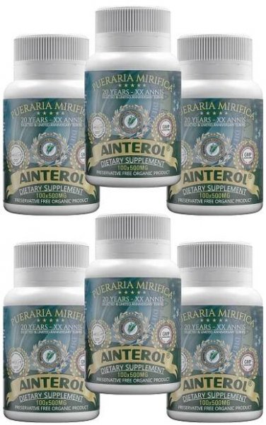 AINTEROL® Pueraria Mirifica 20 let - XX Annis 500mg (600caps)