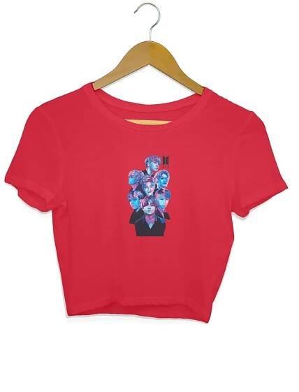 BTS Army Printed Crop Top For Women's - Image 5