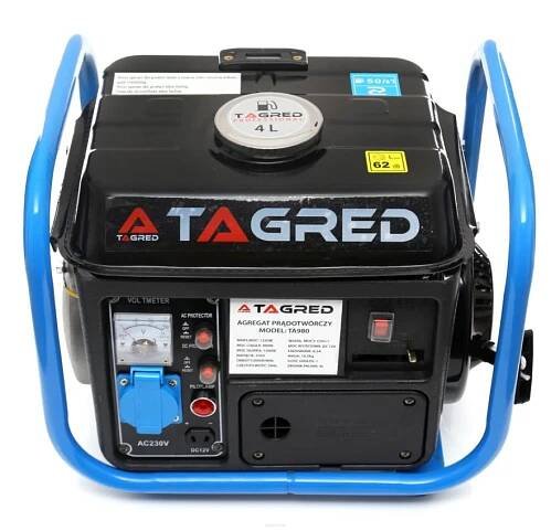 Tagred TA980 Jednofázová benzinová elektrocentrála 1250W 12V 230V + olej
