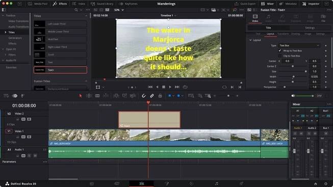 Blackmagic Design's DaVinci Resolve during our review