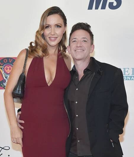 David Faustino and Lindsay Bronson in 2022