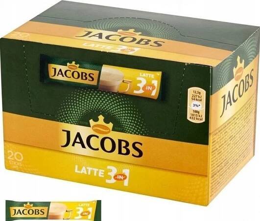 Jacobs 3v1 Latte 20 x 12,5 g