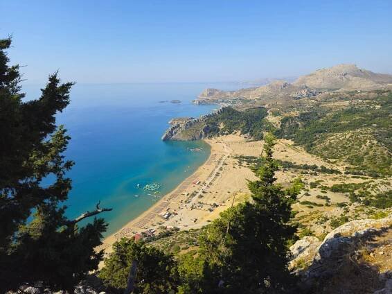 Pláž Tsambika (Tsampika) - Rhodos