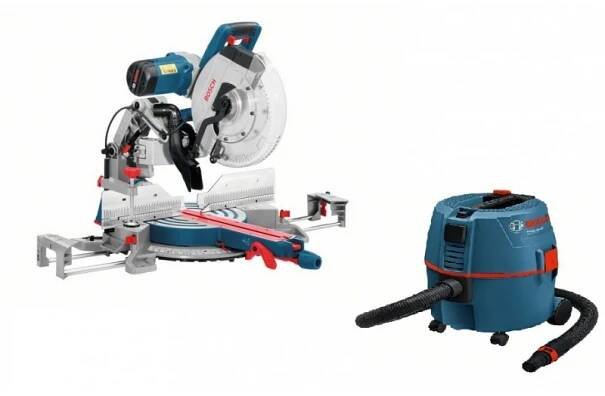 BOSCH GCM 12 GDL Pokosová pila+Vysavač GAS 20 L SFC, 0.615.990.G26