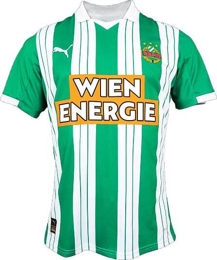 Dětský domácí dres s krátkým rukávem Puma SK Rapid Wien 2025/26
