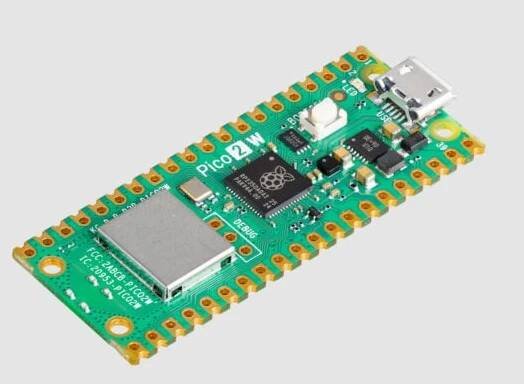 Raspberry Pi Pico 2 W s 2,4 GHz Wi-Fi a BT 5.2
