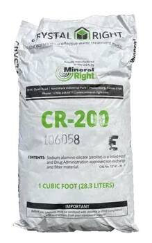 Mineral-Right, Inc Crystal Right CR 200 Vysoká kapacita pro odstraňování tvrdosti, železa a manganu Balení: 1L