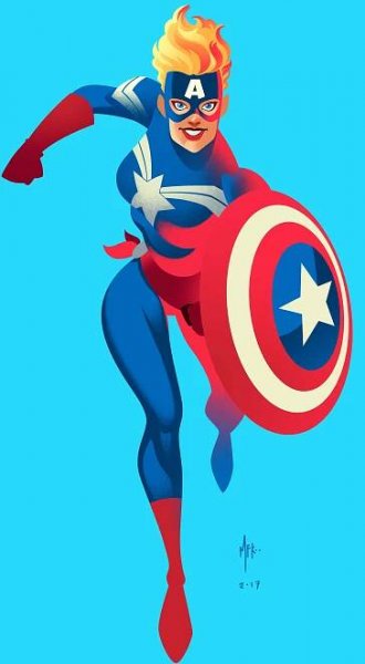 Alex Arizmendi aka MFK00 - CAROL DANVERS Captain America