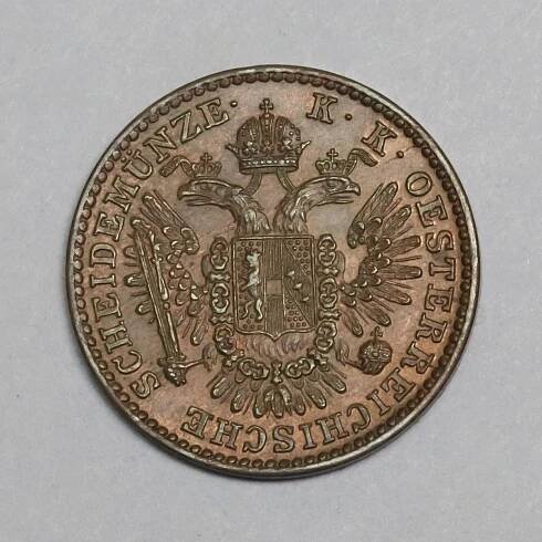 Franz Josef - 1/2 krejcar 1851 A, UNC, zb. RL v plochách