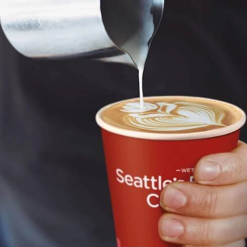 Pouring coffee