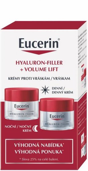 Eucerin Hyaluron-Filler + Volume-Lift duopack denní + noční krém