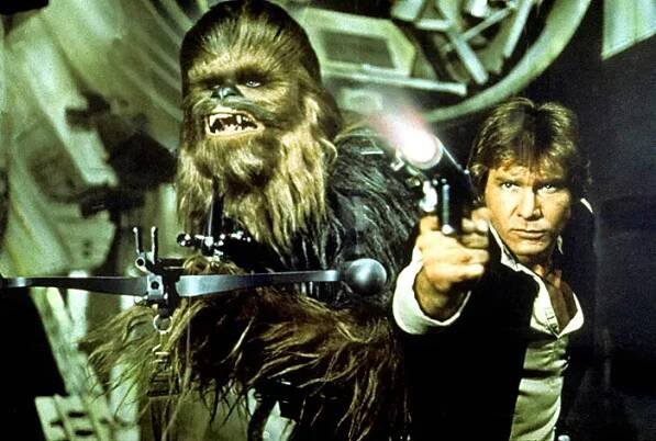 Peter Mayhew, Harrison Ford
