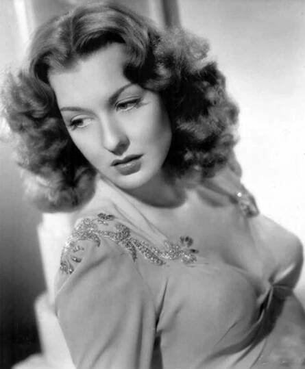 Ann Savage, American Actress, In A Circa 1943 Photo.