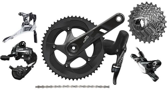 Produktbild von SRAM Force 22 Gruppe 2x11 kompakt - GXP - mit hydraulischen Scheibenbremsen