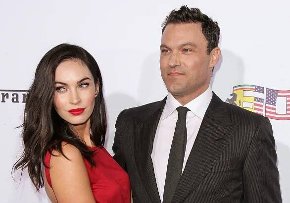 Megan Fox and Brian Austin Green at a Ferrari gala.