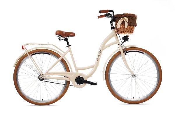 Městské kolo Městské kolo Goetze Style 28 rám 18 palců kolo 28 " krémové