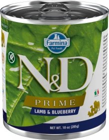 N&D PRIME DOG Adult Lamb & Blueberry 285g konzerva pro psy