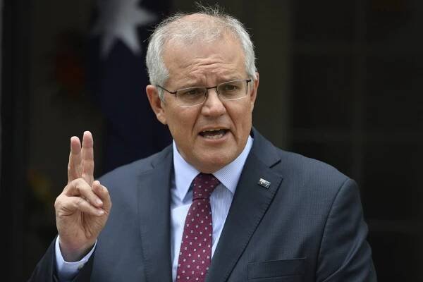 Austrálsky premiér Scott Morrison. Foto - TASR/AP
