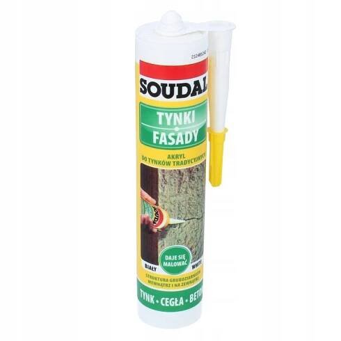 Akryl pro utěsnění fasády Soudal bílý silný