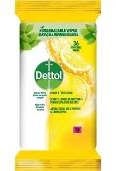 Dezinfekce Dettol Antibakteriální ubrousky na povrchy citron a limeta