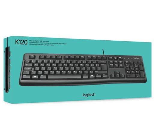 Logitech Keyboard K120 for Business klávesnice Kancelář USB QWERTY US Mezinárodní Černá
