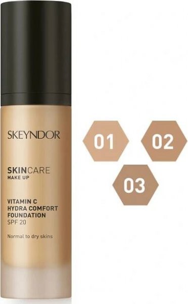 Skeyndor Skincare make-up Vitamin C Hydra Comfort SPF20 hydratační make-up pro normální a suchou pleť 02 30 ml