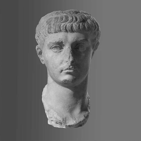 Bust of Emperor Claudius, found in Sant’Antioco Island, Sardinia, displayed in the Cagliari Archaeological Museum