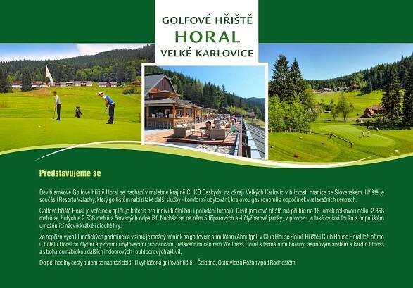 Golf Club Horal Velké Karlovice, Beskydy » Mapa hřiště