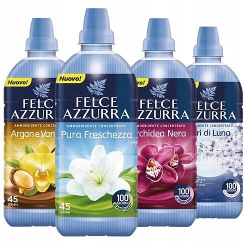 Felce Azzurra Parfémovaná Italská aviváž Sada MIX 4 x 900 ml - Heureka.cz