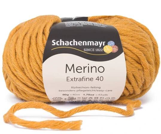 Schachenmayr Merino extrafine 40 Hořčice 326