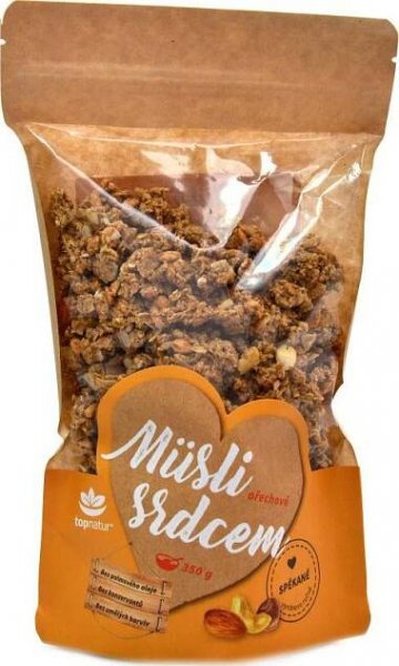 Topnatur Musli srdcem ořechové 350 g od 125 Kč