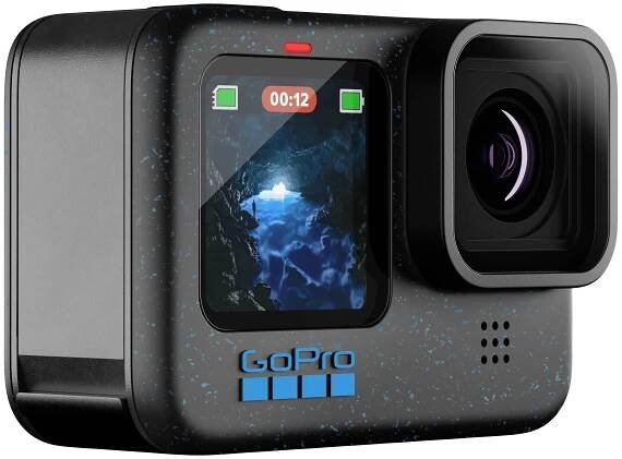 GoPro HERO12 Black Sportovní outdoorová kamera 5,3 K, 4K, 2,7K, Full HD, Bluetooth, duální displej, zpomalený pohyb / časová