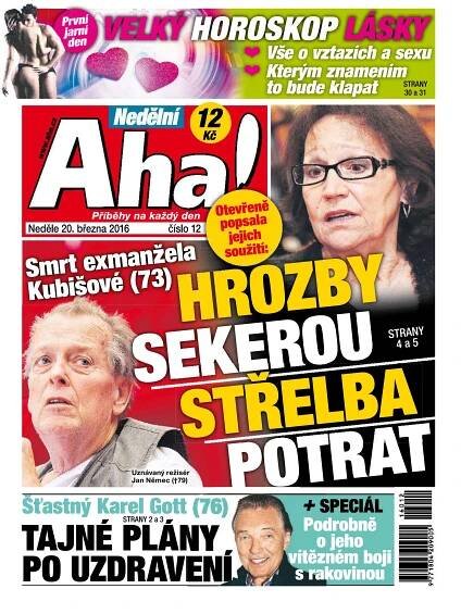 Časopis Nedělní AHA! - 20.3.2016