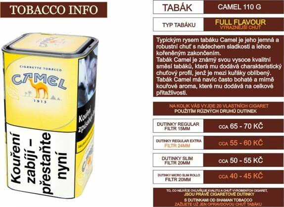 Camel cigaretový tabák 5 x 110 g