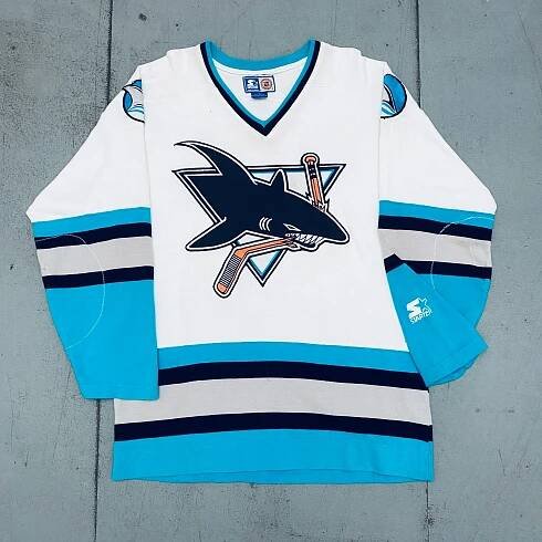 San Jose Sharks: 1990's Starter Jersey Sweat (XL)