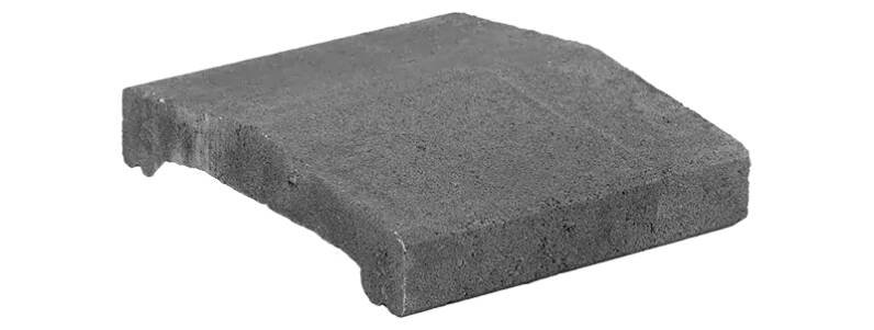 Plotová stříška délka 25 cm - hladká, přírodní