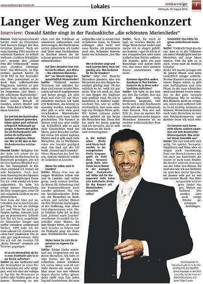 Presse - Oswald Sattler