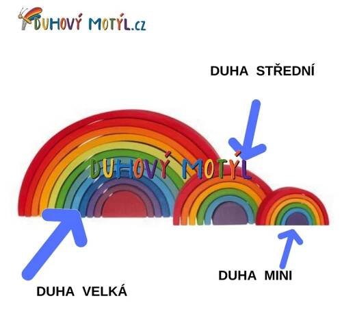 Velká duha Grimms - barevná dřevěná stavebnice pro nekonečnou kreativitu | duhovyMotyl.cz
