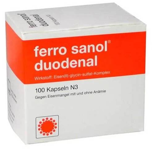 FERRO SANOL duodenální tvrdé tobolky s msr potahovanými peletami, 100 ks