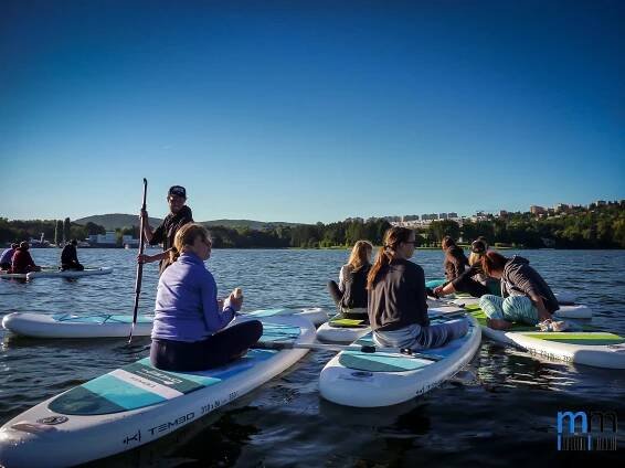 Letní snídaně na paddleboardech Kiboko Boards - prodej a půjčování nafukovacích paddleboardů