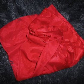 zbytek látky/metráž/galanterie -polyester červená 150x250cm - nové