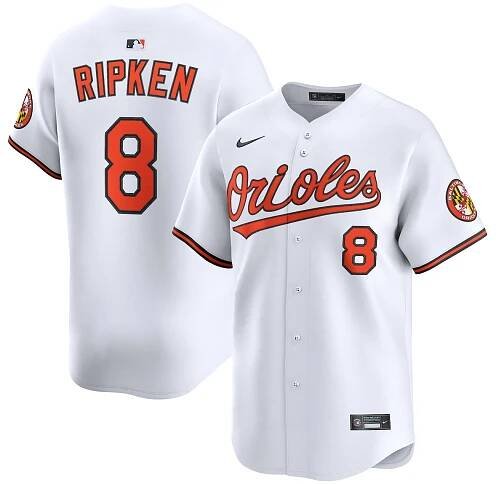 Men's Baltimore Orioles Cal Ripken Jr. Nike White Home Limited Retired Player Jersey