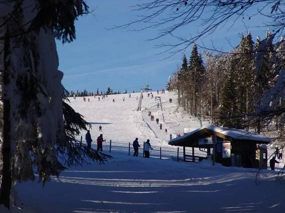 Wintersport Großer Arber Skigebiet Bayerischer Wald Skifahren Skiurlaub Langlaufen Bayern