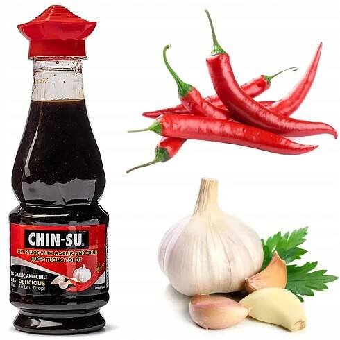 Vietnamská Sójová Omáčka na smažení s česnekem a chilli sójou 250 ml ČÍNA SU