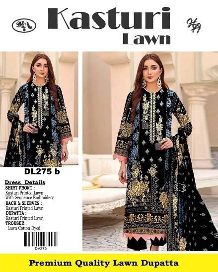 Kasturi Lawn With Lawn Dupatta DL275B - Madina Arts