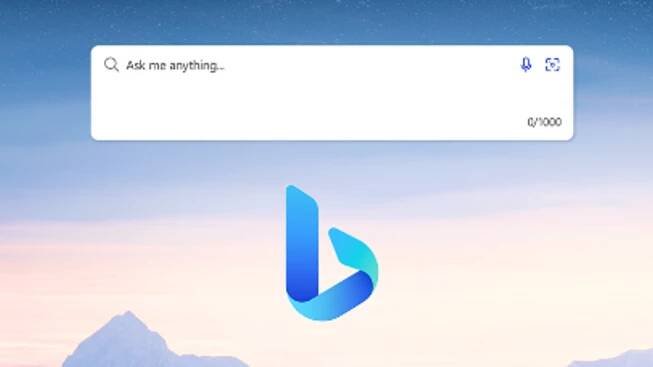 The new Bing invites users to 'ask me anything'. Pic: Microsoft