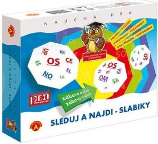 SLEDUJ A NAJDI / Slabiky - Naučná hra - neuveden | Jasminka.cz