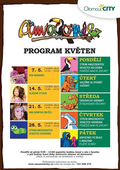 Amazonie program - květen 2017 | OC CITY Olomouc