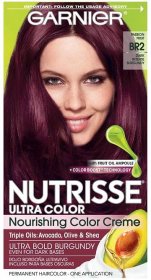 Garnier Nutrisse Nourishing Hair Color Creme, BR2 Dark Intense Burgundy